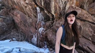 Venessas Butt Uses Remote Controlled Vibrator On Hike And Cums Hard