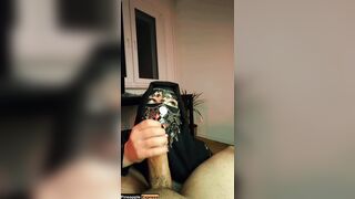 Niqab POV – She Said It’s , But I Came on Her Kitty