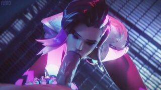 Sombra gets Fucked from Behind by Huge Cock [High Quality] [Overwatch] [3D Porn] [Animated]