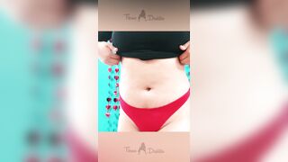 SEXY COLLEGE GIRL RECORDS HERSELF SHOWING HER BOYFRIEND HER RED THONG