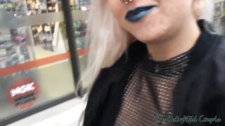 Sexy Tattooed Ex-Girlfriend doing her first Cumwalk in Amsterdam