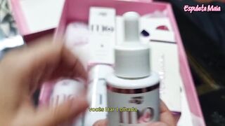 Influencer testing erotic products - Pepper Blend official - Wet line - body oil and others -ASMR