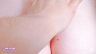 Petite moaning alone on the bed