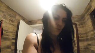 Beautiful latina girl masturbating while peeing 153
